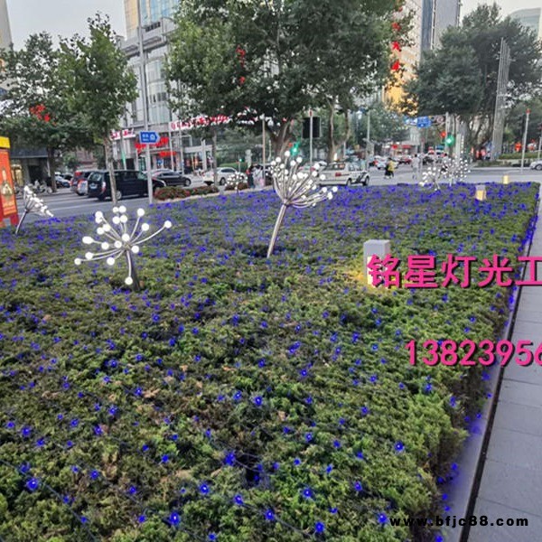 大型公園草坪裝飾景觀蒲公英花景觀燈專業(yè)工廠銘星廠家 雕塑燈 草坪燈 銘星燈飾